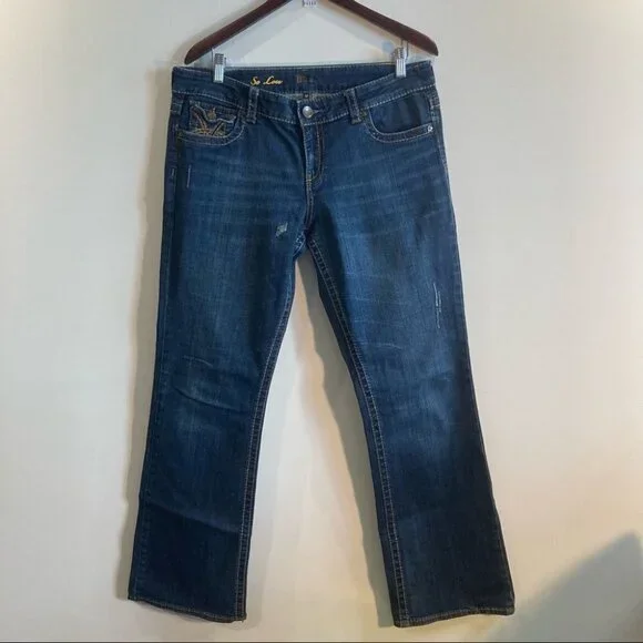 KUT FROM THE KLOTH Sz 12 So Low Straight Leg Jeans - Picture 1 of 14